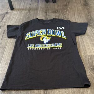 Black Super Bowl LVI Rams Tee
